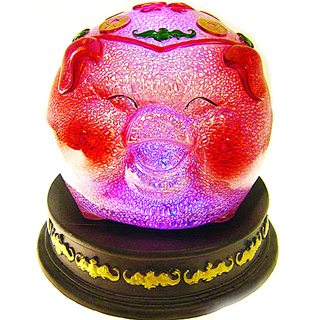 開運陶源(大美人瓶)繽紛人生聚寶盆禮品~郭明本錳七彩結晶釉鎏金瓶