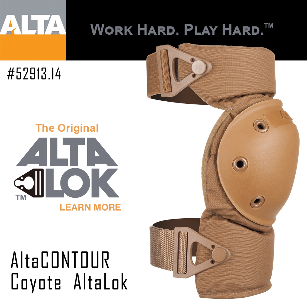 Alta Industries Superflex Knee Pads, Black, W/AltaLok Strap - Gear - View #9