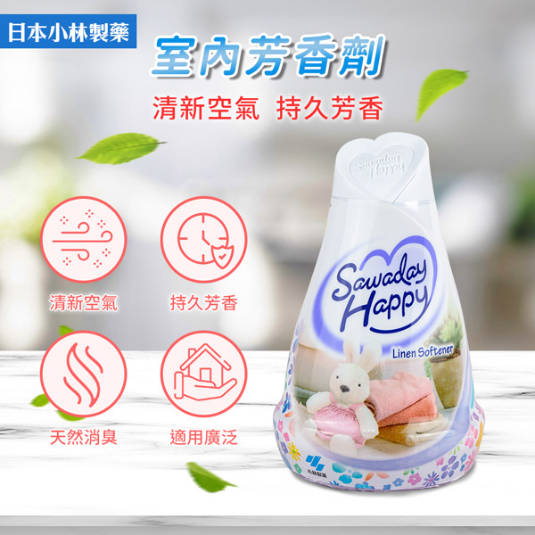 小林製藥日本Sawaday Happy室內放置型固體消臭芳香劑-海洋花香黑120g