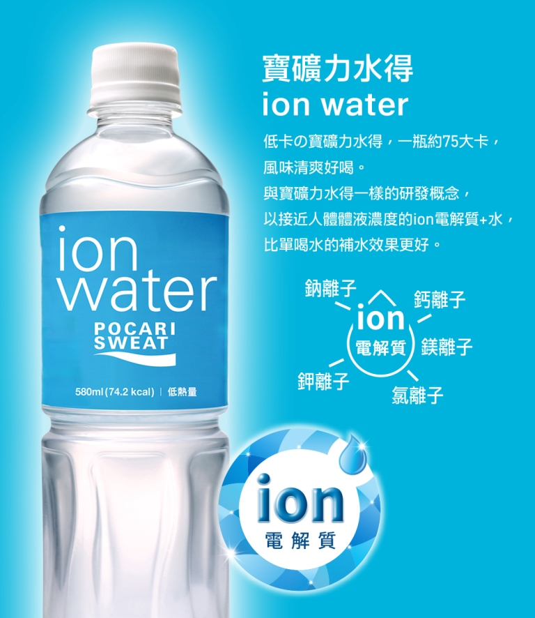 寶礦力水得ion Water 低熱量運動飲料580ml 4入 組 Pchome 24h購物
