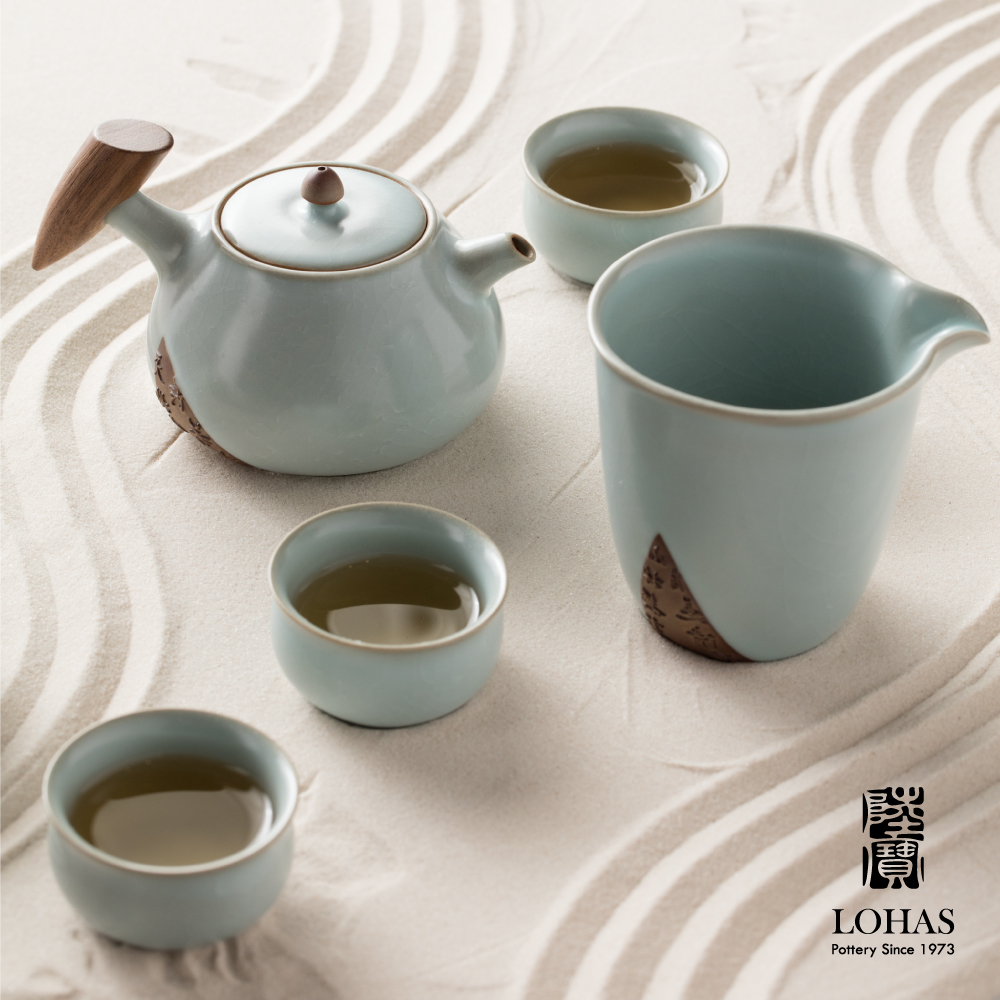 取扱店舗限定アイテム 未使用 LOHAS Pottery 陸宝 茶具 茶組 東方印象