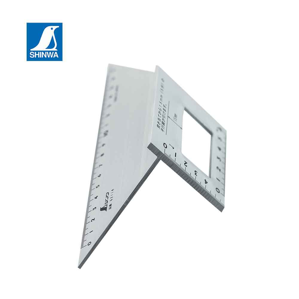 日本shinwa 鶴龜台形止型定規尺直角尺劃線規角尺日本製 Pchome 24h購物