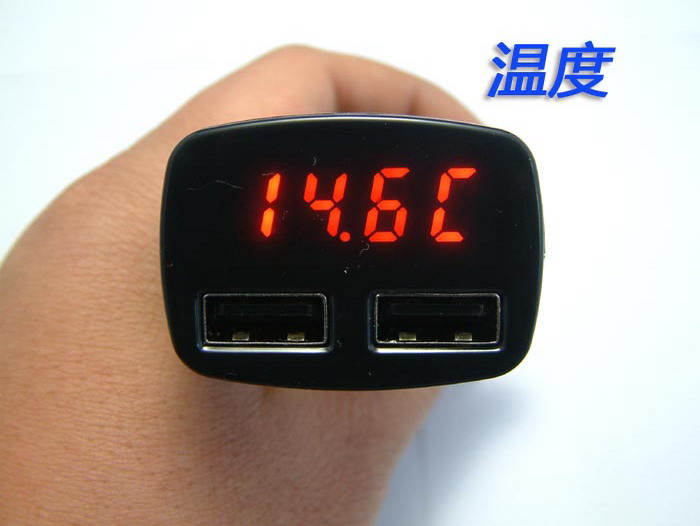 四合一車載電瓶電壓電流溫度usb充電器 Pchome 24h購物