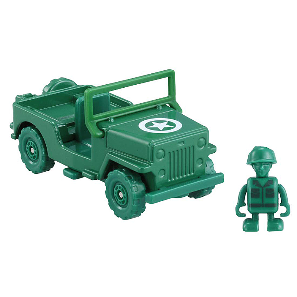 迪士尼小汽車玩具總動員4 綠色小士兵 軍事車 Pchome 24h購物