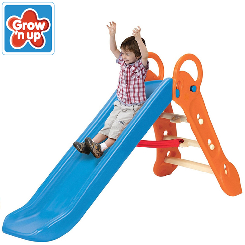 美國grow N Up 可折收噴水大溜滑梯 Pchome 24h購物