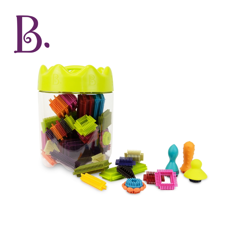 美國 B Toys 布萊斯特鬃毛積木 花冠筒 68pcs Pchome 24h購物