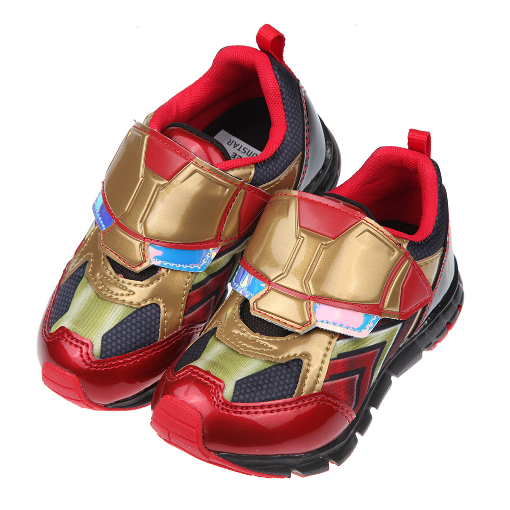 《布布童鞋》Moonstar日本漫威鋼鐵人紅金兒童機能運動鞋(16~19公分) [ I1S053A ]