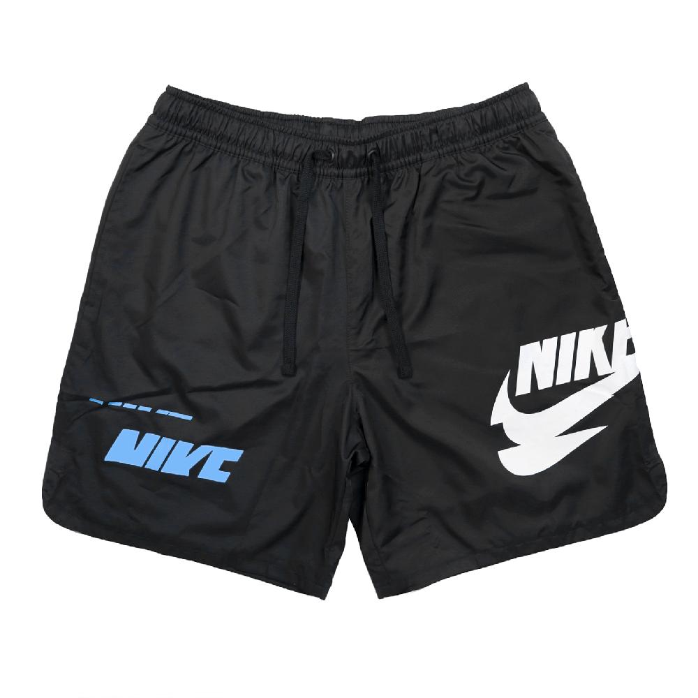 Nike 短褲 NSW Sport Essentials+ 男款 黑 刺繡 防潑水 內網眼 風褲 梭織 DM6880-010