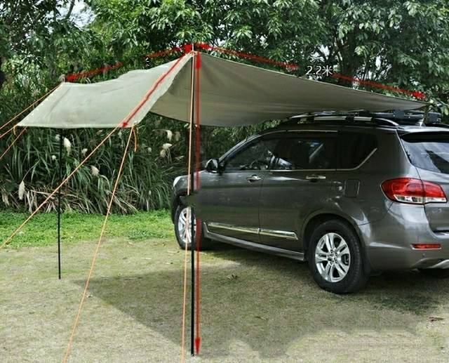 Roof Top Awning Car Side Awning Rooftop Aluminum Material,, 58 OFF