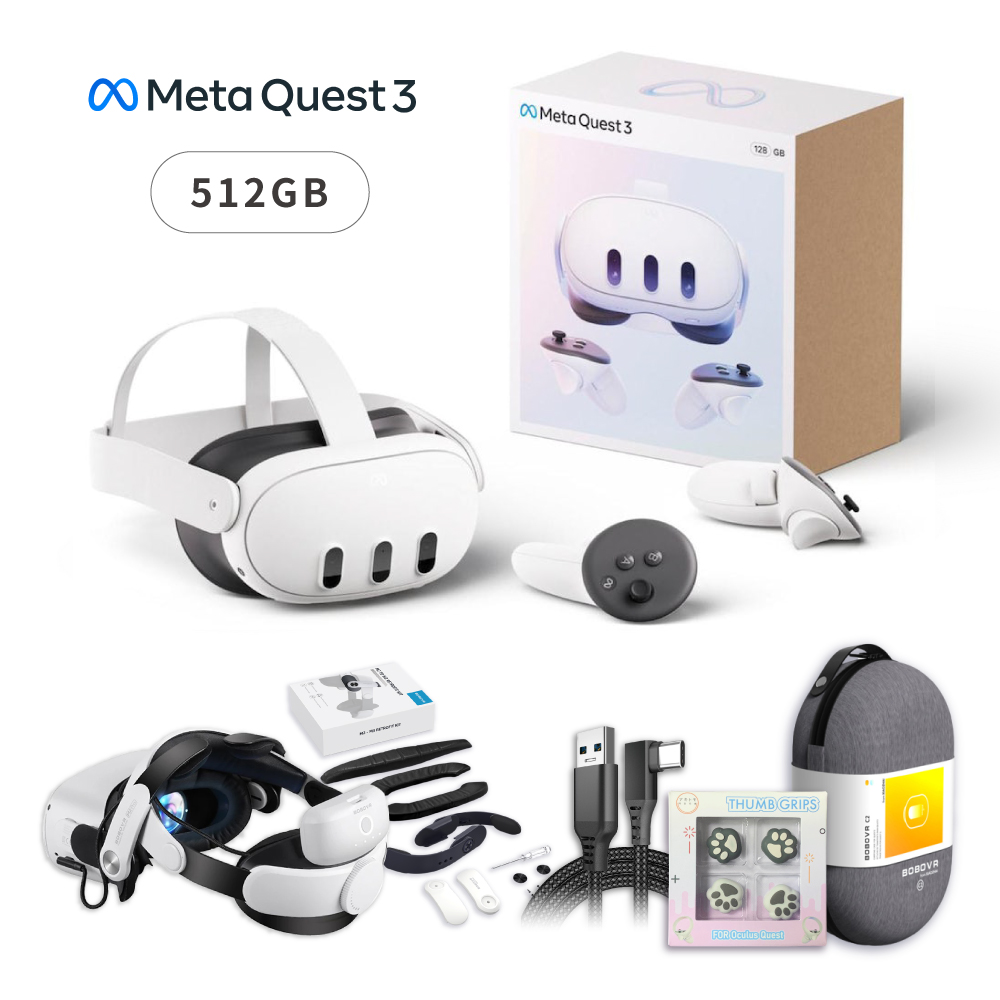 Quest3 BOBOVR M3 PRO電池頭戴面部不壓臉平衡重力續航舒適首選