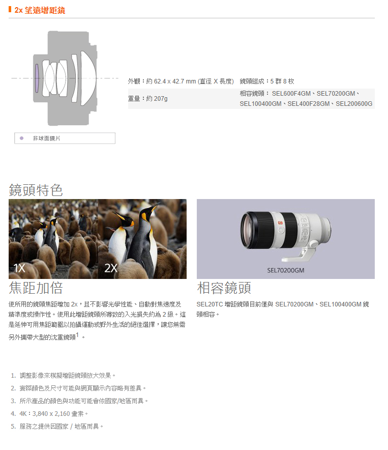 SONY SEL20TC - 2倍增距鏡頭(公司貨) - PChome 24h購物 人気が高い 新品 SONY SEL20TC その他