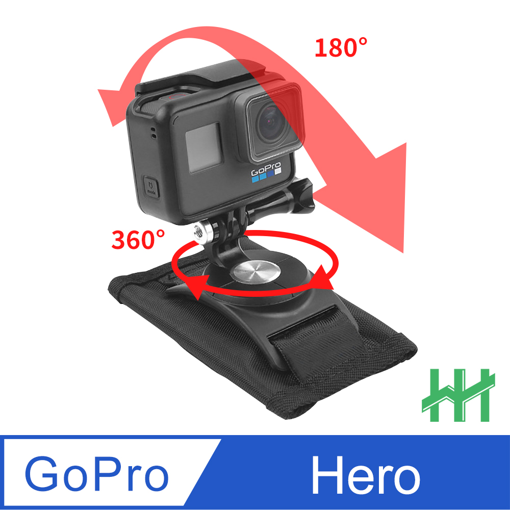 Hh Gopro 系列旅行運動背包肩帶360度固定支架套 Pchome 24h購物