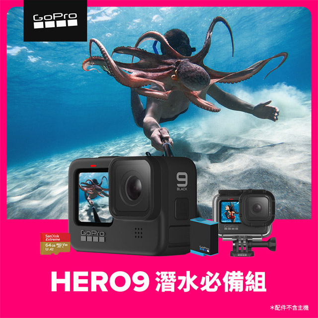 Gopro Hero9 Black 潛水必備組 Pchome 24h購物