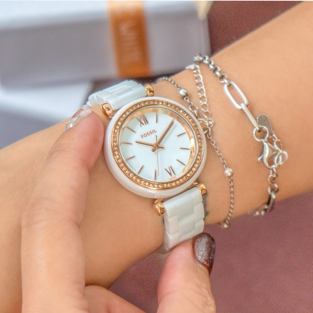 FOSSIL】公司貨Carlie Mini 純淨魅力時尚陶 