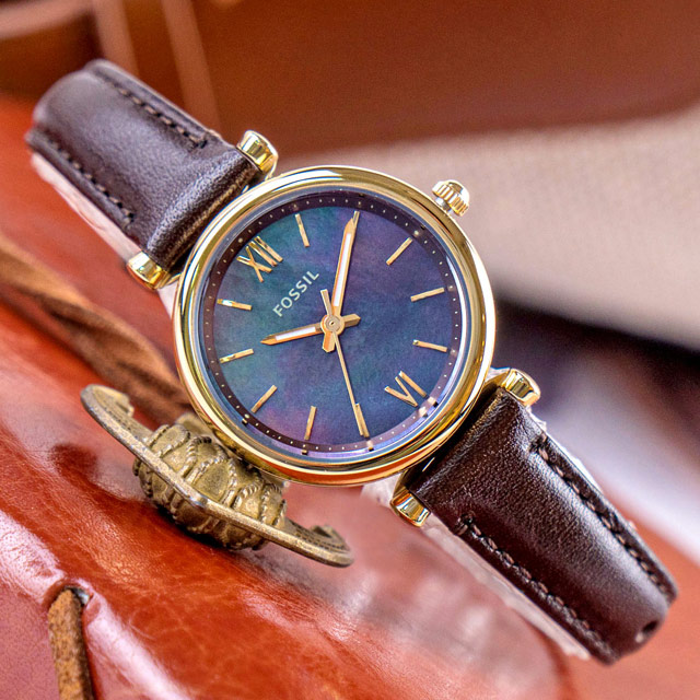 FOSSIL】公司貨Carlie mini 羅馬時尚珍珠貝 