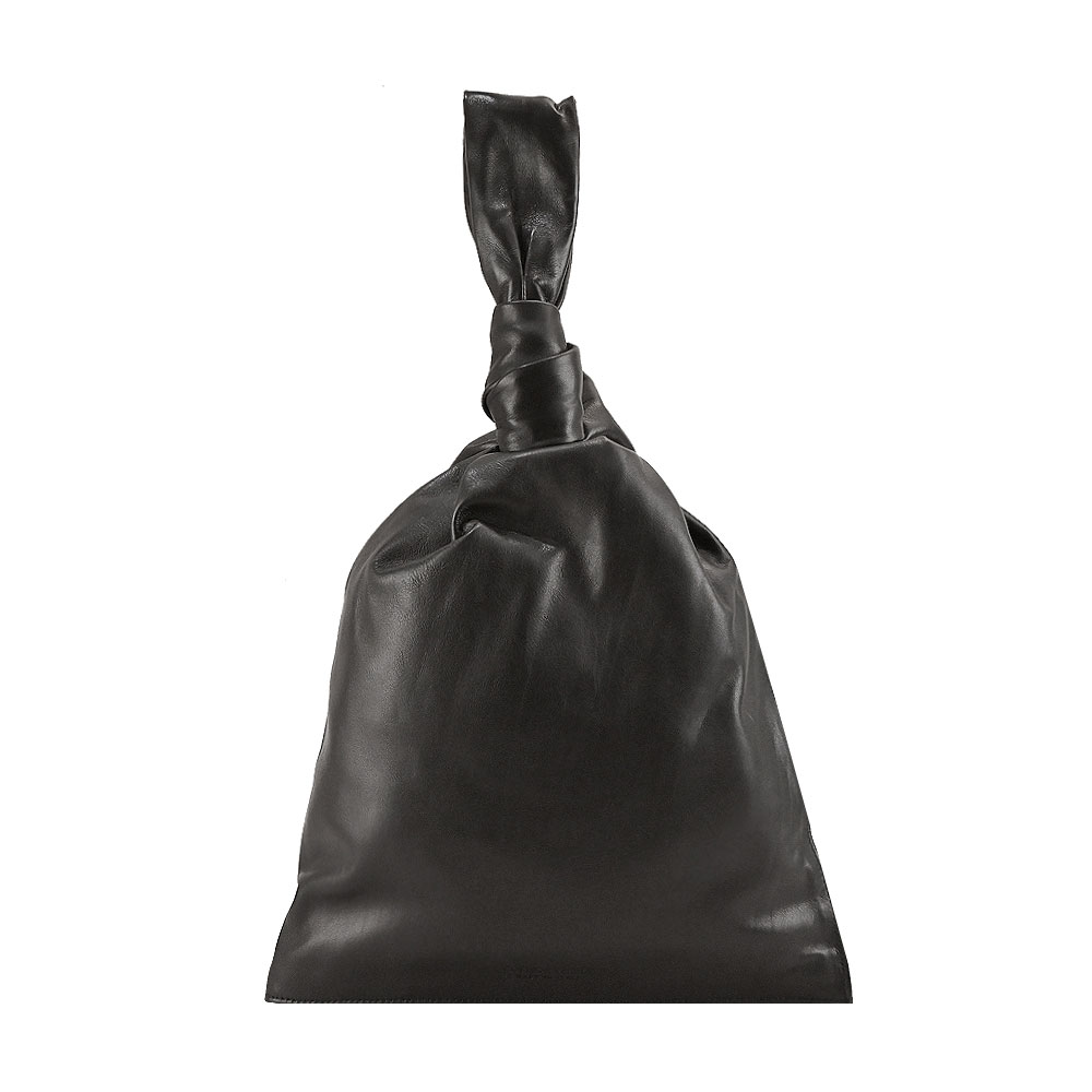 BOTTEGA VENETA 寶緹嘉TWIST 經典編織小牛皮扭結手提包(黑色 BOTTEGA VENETA 寶緹嘉TWIST 經典編織小牛皮扭結手提包(黑色