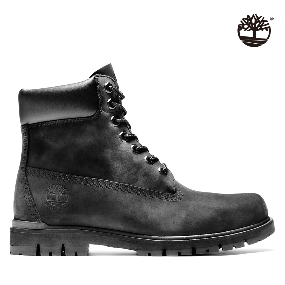 Timberland 男款黑色絨面Radford防水6吋靴|A1JI2001 - PChome