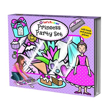 Let’s Pretend：Princess Party Set 小公主的派對 硬頁掀翻操作書(英國版)（外文書）