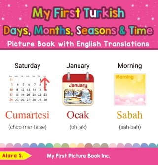 My First Turkish Days, Months, Seasons &amp; Time Picture Book with English Translations(Kobo/電子書)