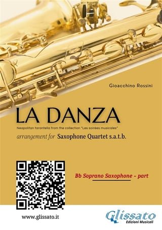 Alto Sax part of "La Danza" tarantella by Rossini for Saxophone Quartet(Kobo/電子書)