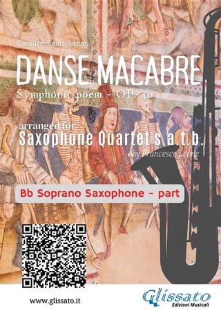Bb Soprano Sax part of "Danse Macabre" for Saxophone Quartet(Kobo/電子書)