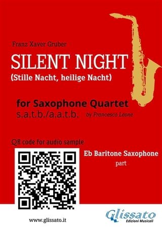Baritone Saxophone part "Silent Night" for Sax Quartet(Kobo/電子書)