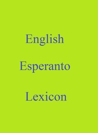 English Esperanto Lexicon(Kobo/電子書)