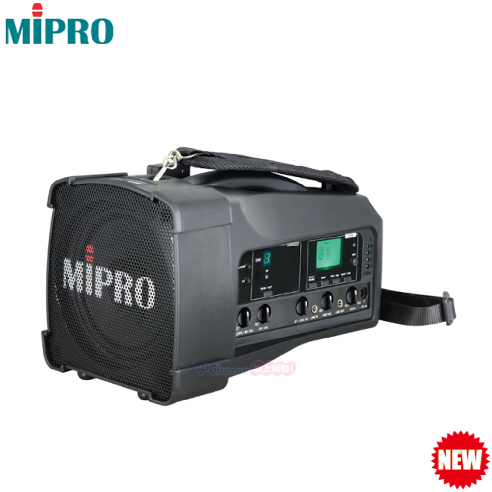 嘉強 MIPRO MA-100 單頻充電式手提無線喊話器 (擴音器) USB+藍牙
