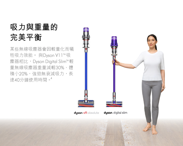 Dyson SV18 Digital Slim Fluffy Extra 輕量無線吸塵器旗艦款(紫色