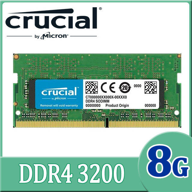 Micron 美光Crucial DDR4 3200 16G 筆記型記憶體(原生3200)(CT16G4SFRA32A) - PChome 24h購物