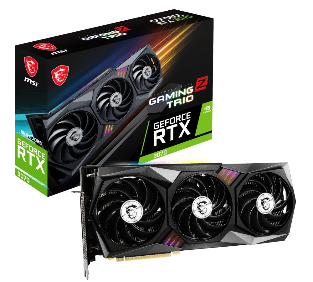 微星MSI RTX 3070 8G GAMING Z TRIO LHR顯示卡