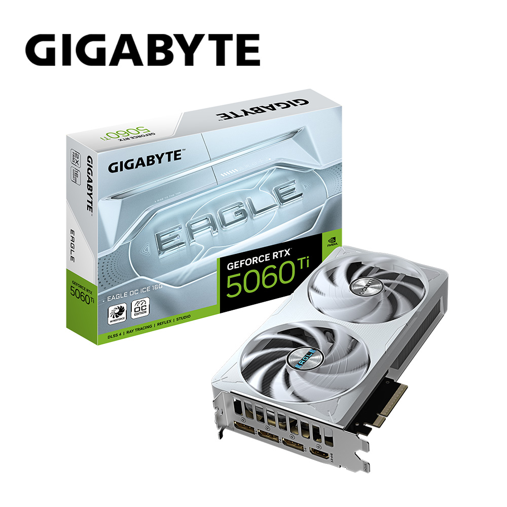 新品 GeForce RTX5070Ti EAGLE OC ICE　白 GIGABYTE 技嘉RTX 5070 Ti EAGLE OC ICE SFF 16G 顯示卡(組合包B