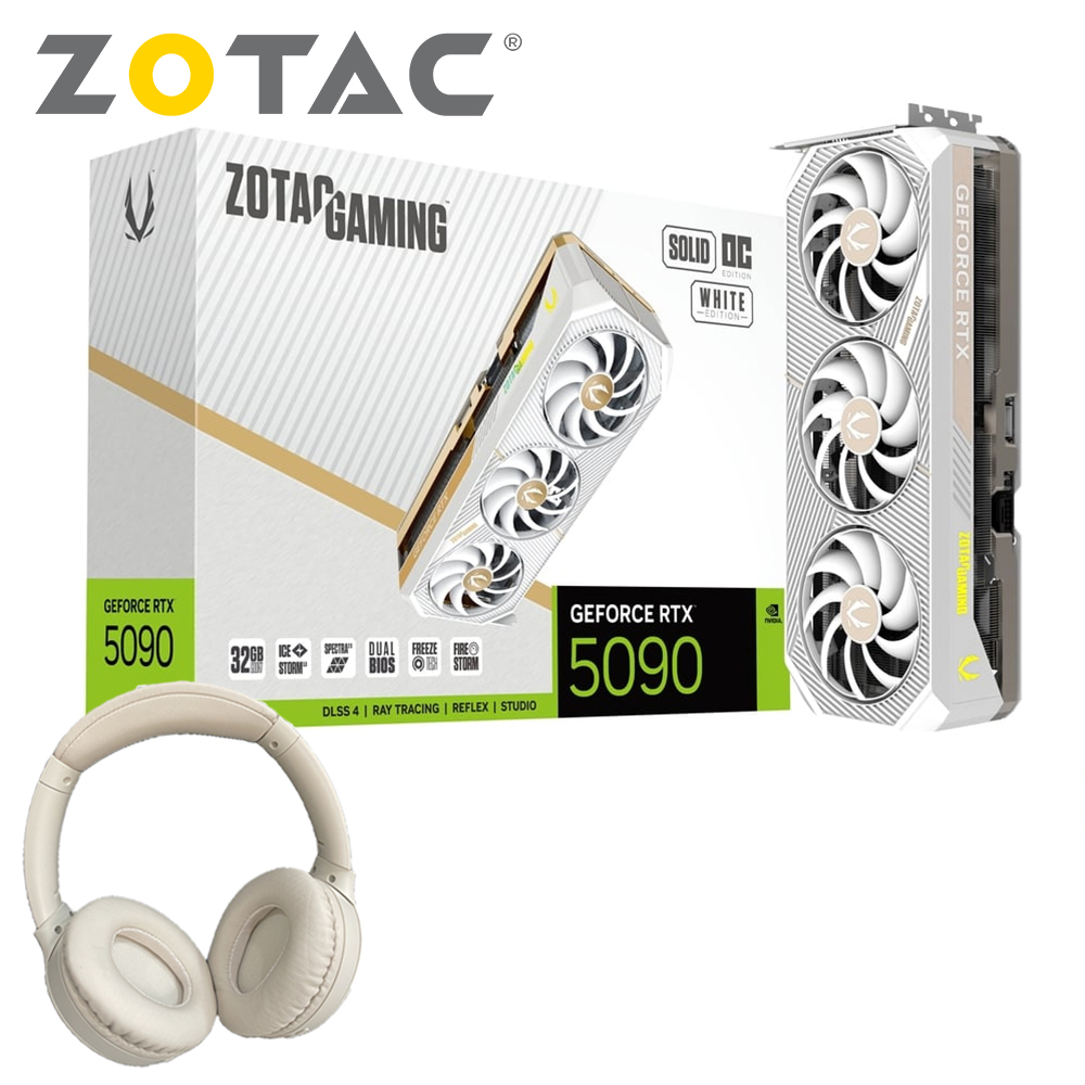 ZOTAC GeForce RTX5090 SOLID OC White 新品 ZOTAC GAMING GeForce RTX 5090 SOLID OC White Edition | ZOTAC