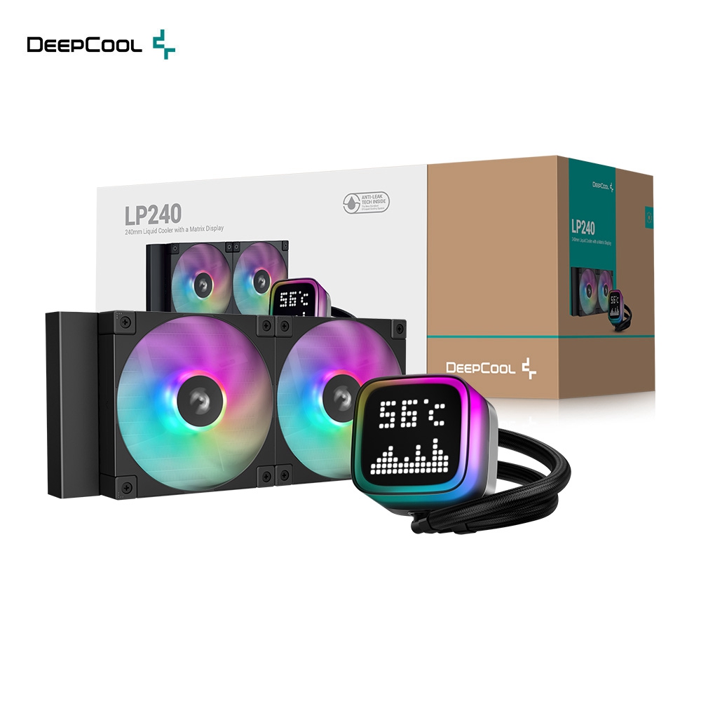 DEEPCOOL 九州風神MYSTIQUE 360 ARGB 水冷排CPU 數位顯示散熱器