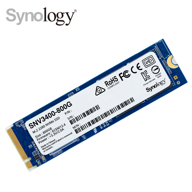Synology群暉科技SNV3400-800G M.2 2280 NVMe SSD - PChome 24h購物