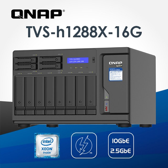 独特の素材 QNAP TVH1688XN8012 TVS-h1688X ニアライン 96TB 8TB x 12