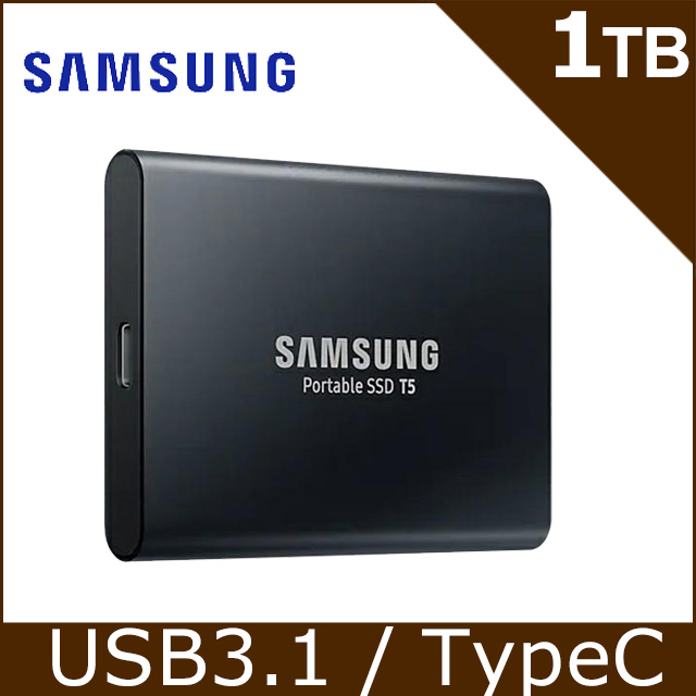 NEW限定品】 Storage Samsung & MU-PA1T0B/AM T5 Portable SSD Memory