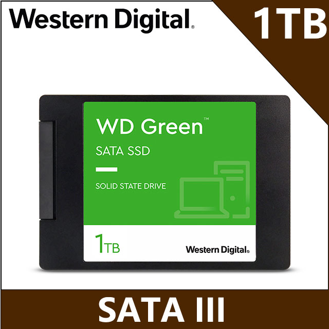 WD 綠標Green 1TB 2.5吋SSD 固態硬碟(WDS100T3G0A) - PChome 24h購物