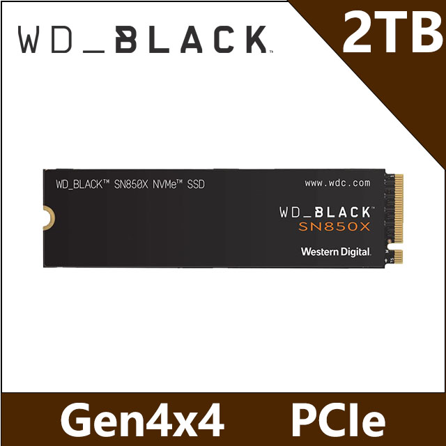 WD 黑標SN850X 2TB M.2 NVMe PCIe SSD固態硬碟(WDS200T2X0E) - PChome 24h購物