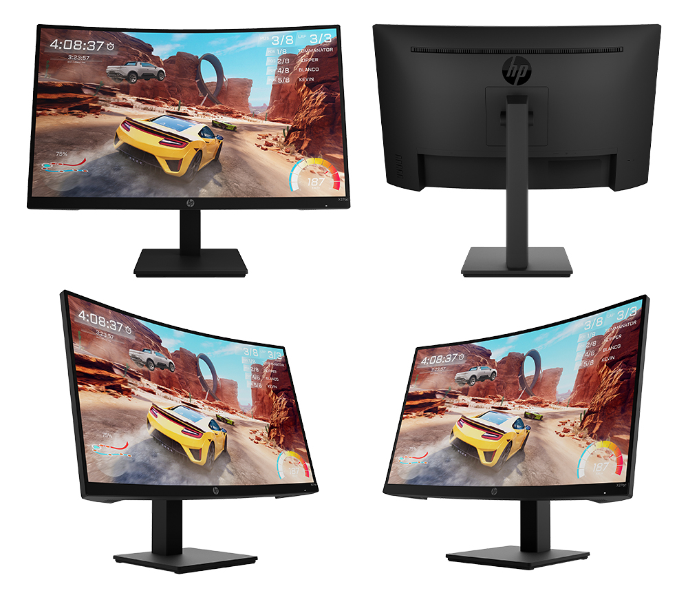 HP X27qc QHD Gaming 曲面電競螢幕(27型/2K/165Hz/1ms/VA) PChome 24h購物