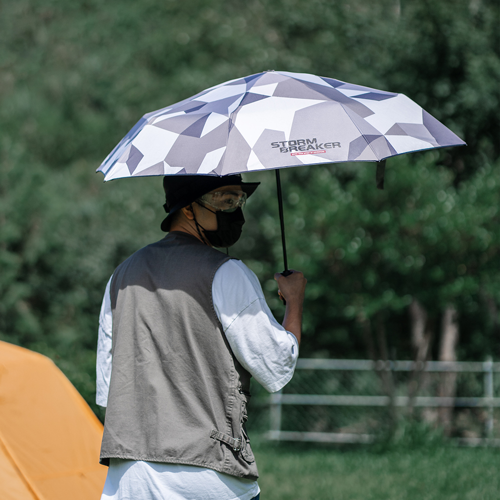 全台首創雙倍傘骨 衝鋒傘storm Breaker越野迷彩抗風防水超大傘面黑膠自動開收傘 Pchome 24h購物