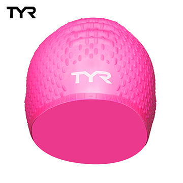 美國TYR Long Hair Silicone Cap Pink 女用凸點泳帽-粉- PChome 24h購物