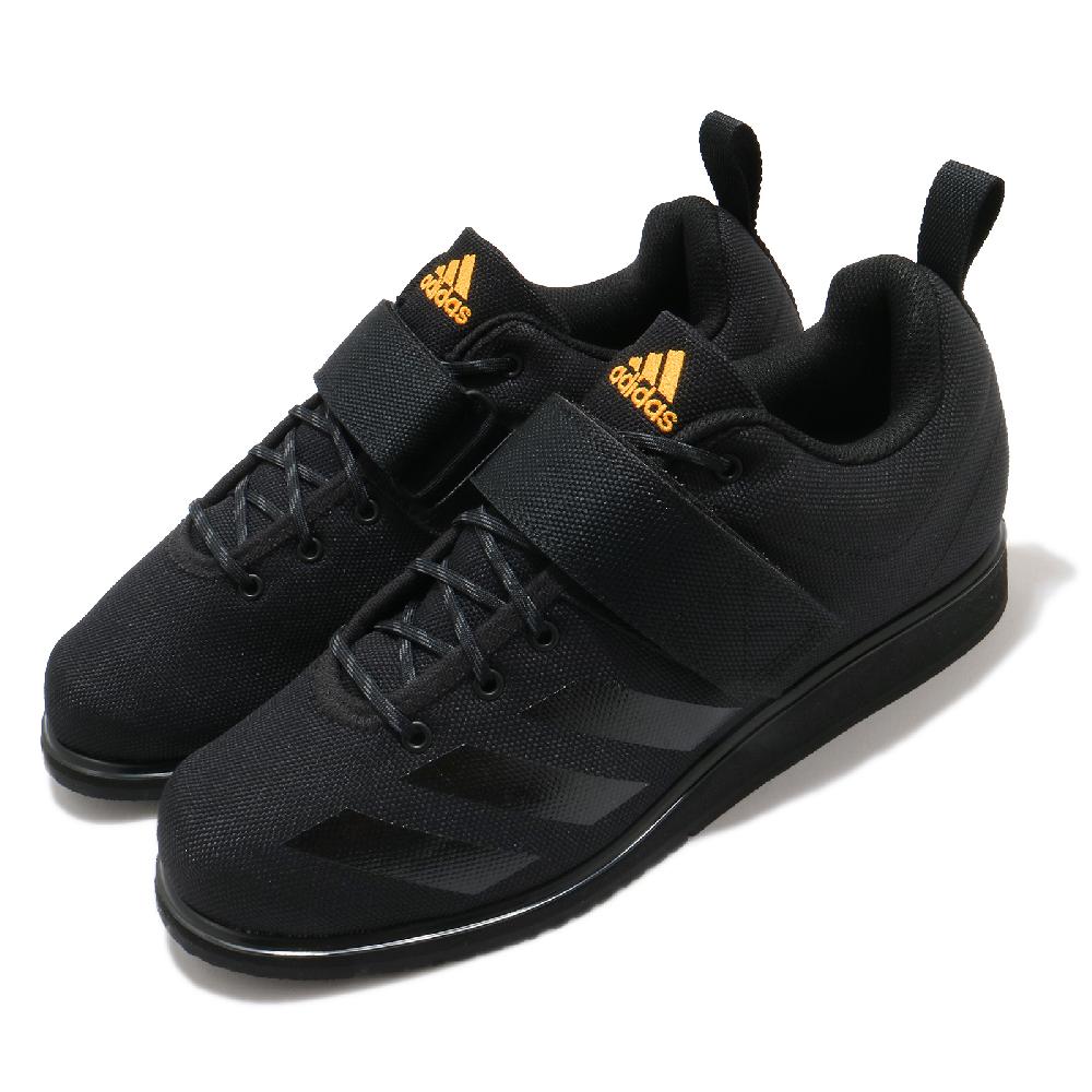 adidas 訓練鞋Powerlift 4 專業訓練男鞋愛迪達健身重訓舉重硬底魔鬼氈黑黃FV6599 - PChome 24h購物
