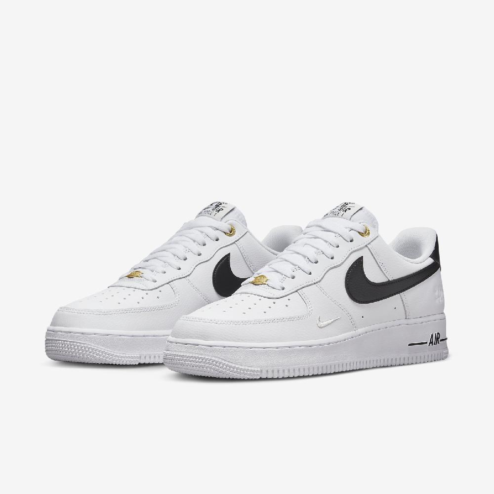 Nike Air Force 1 07 LV8 男鞋女鞋白黑勾40週年鐵牌五芒星AF1 休閒鞋DQ7658-100 - PChome 24h購物
