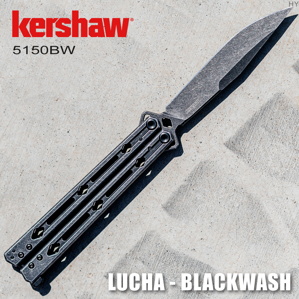 Kershaw Lucha 黑石洗蝴蝶刀 Pchome 24h購物