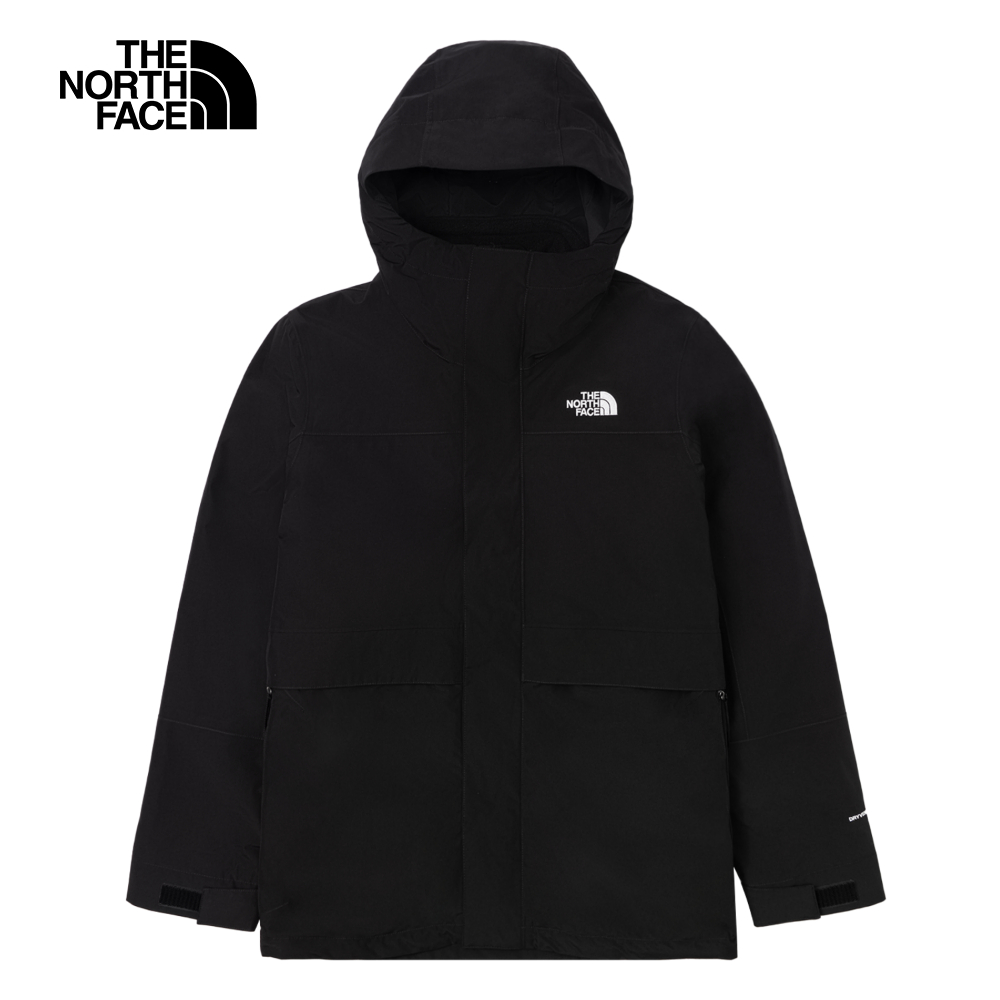 The North Face 北面女款黑色Gore-Tex防水防風透氣保暖連帽三合