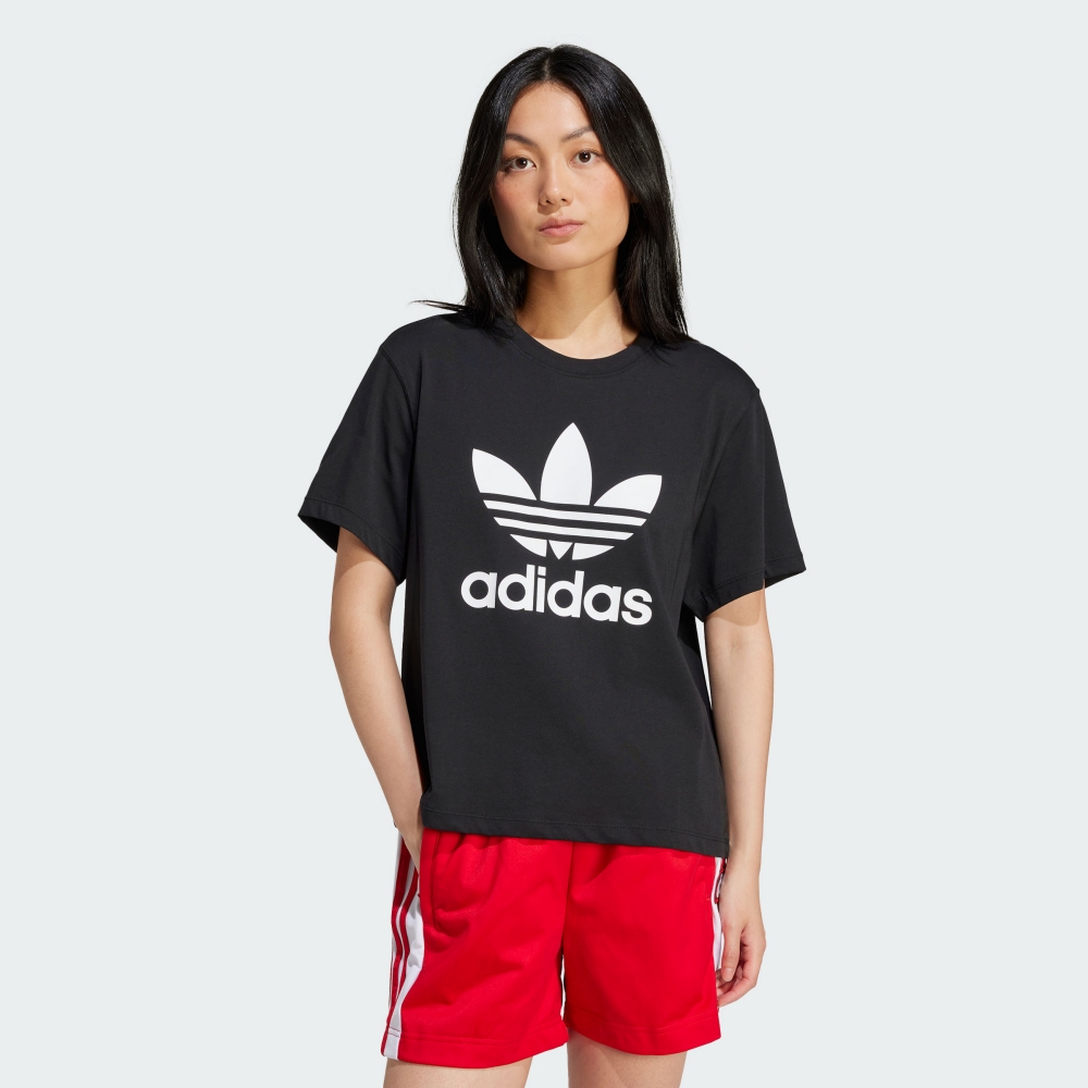adidas 愛迪達【ADIDAS】OTR B TEE 短袖上衣女黑色-IN2961