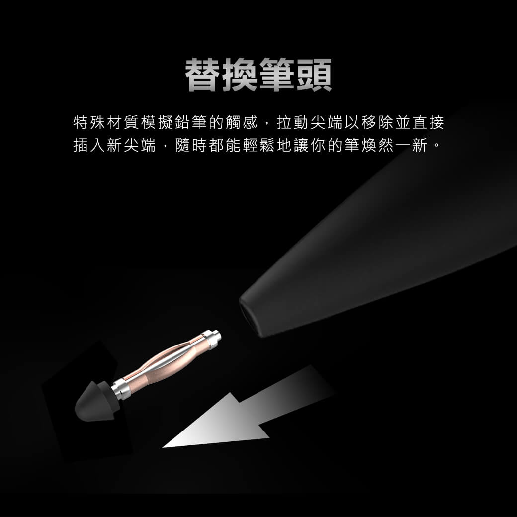 Adonit NOTE+ iPad Pencil 支援壓力感應 / 傾斜 / 快捷鍵 / 防誤觸觸控筆, 黑
