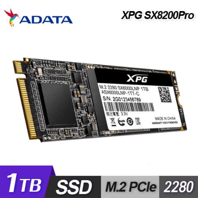 残りわずか】 ADATA 内蔵SSD XPG SX8200 Pro M.2 1TB ASX8200PNP-1TT-C 